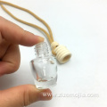 5ml clear round hanging glass car perfume bottle